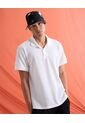 Polo  Para Hombre Cuello Tejido Sin Bolsillo Color Blanco Marca Seven Seven #45110973 de Seven Seven