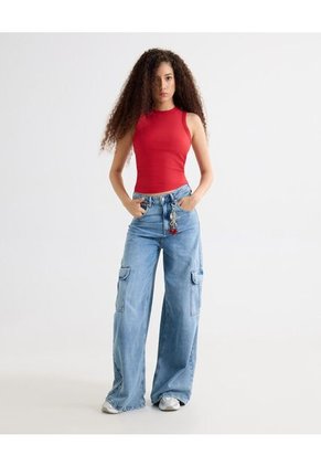 Camiseta Para Mujer Manga Sisa Cuello Redondo Color Rojo Marca Seven Seven #28096389