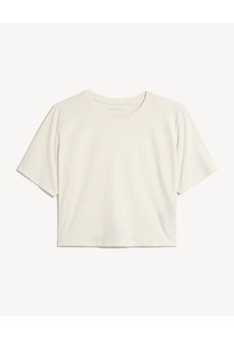 Camiseta  Para Mujer Manga Corta Cuello Redondo Color Marfil Marca Seven Seven #28096499 Seven Seven