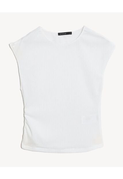 Camiseta  Para Mujer Manga Corta Cuello Redondo Color Blanco Marca Seven Seven #28099048