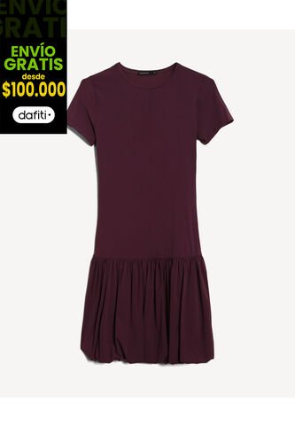 Vestido Para Mujer M/C Corto Color Café Marca Seven Seven #28171479 Seven Seven