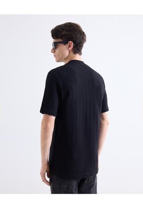 Camiseta Para Hombre Manga Corta Cuello Redondo Color Negro Marca Seven Seven #45092765