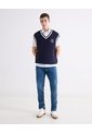 Camisa  Para Hombre Manga Corta Sin Bolsillo Cuello C Color Blanco Marca Seven Seven #45017718 de Seven Seven