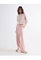Pantalón Sudadera Encauchada  Para Mujer Rosado Seven Seven de Seven Seven