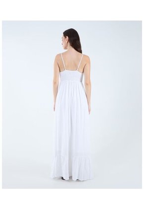 Vestido Para Mujer Manga Sisa Color Blanco Marca Seven Seven #28171291