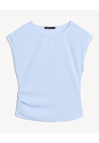 Camiseta  Para Mujer Manga Corta Cuello Redondo Color Celeste Marca Seven Seven #28099048 Seven Seven