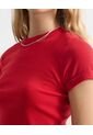 Camiseta Para Mujer Manga Corta Cuello Redondo Color Rojo Marca Seven Seven #28096385 de Seven Seven