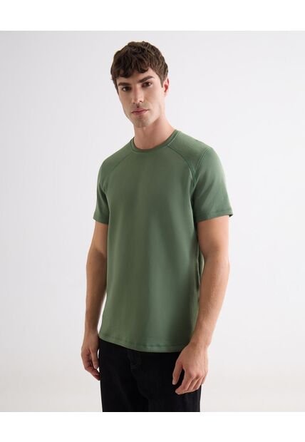 Camiseta  Para Hombre Manga Corta Cuello Redondo Color Verde Marca Seven Seven #45092797