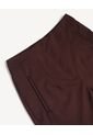 Short Tejido Plano Con Pinzas  Para Mujer Café Seven Seven de Seven Seven