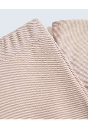 Falda Midi Acanalada  Para Mujer Taupe Seven Seven