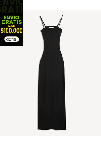 Vestido Para Mujer M/Sisa Largo Color Negro Marca Seven Seven #28171434 Seven Seven