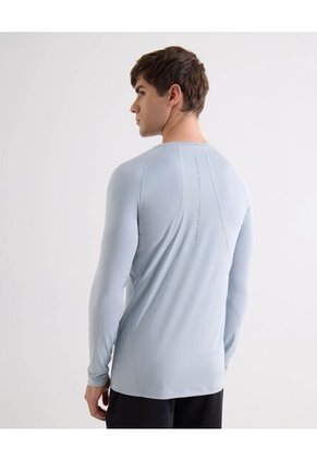 Camiseta  Para Hombre Manga Larga Cuello Redondo Color Gris Marca Seven Seven #45092802