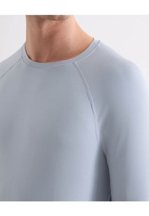 Camiseta  Para Hombre Manga Larga Cuello Redondo Color Gris Marca Seven Seven #45092802