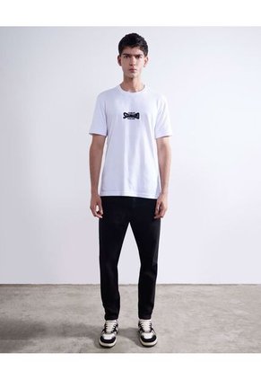 Camiseta Para Hombre Manga Corta Color Blanco Marca Seven Seven #45092478