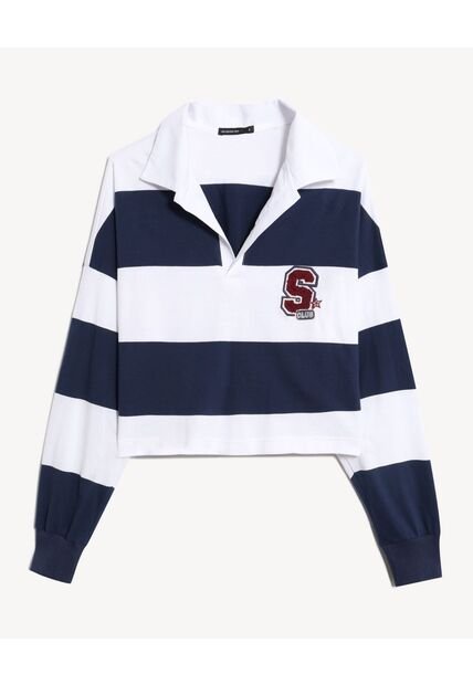 Camiseta  Para Mujer Manga Larga Moda Color Azul Marca Seven Seven #28096515