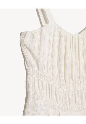 Enterizo  Para Mujer Manga Sisa Color Crema Marca Seven Seven #28320451