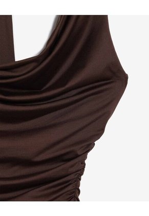 Camiseta  Para Mujer Manga Sisa Moda Color Café Marca Seven Seven #28096634