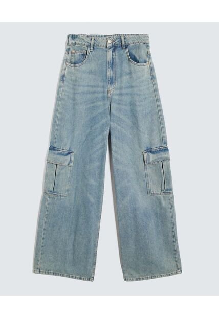 Jean Para Mujer Wide-Leg Color Azul Marca Seven Seven #28160939