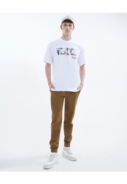 Pantalon Para Hombre Jogger Color Camel Marca Seven Seven #45070932
