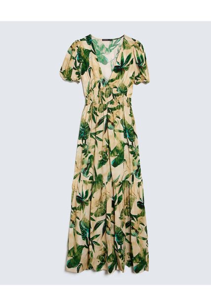 Vestido Para Mujer Manga Corta Color Verde Oscuro Marca Seven Seven #28171354