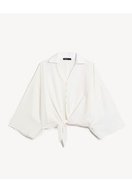 Blusa  Para Mujer Manga 3/4 Color Blanco Marca Seven Seven #28124175