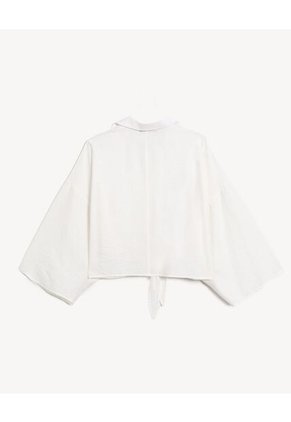 Blusa  Para Mujer Manga 3/4 Color Blanco Marca Seven Seven #28124175