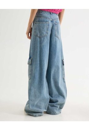 Jean Para Mujer Wide-Leg Color Azul Marca Seven Seven #28160939