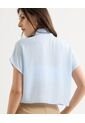 Blusa Camisera  Para Mujer Azul Seven Seven de Seven Seven