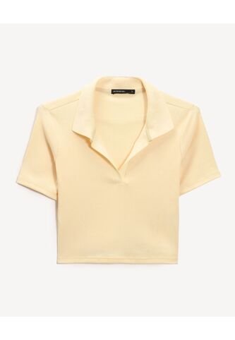 Camiseta Para Mujer Manga Corta Moda Color Amarillo Marca Seven Seven #28096382 Seven Seven