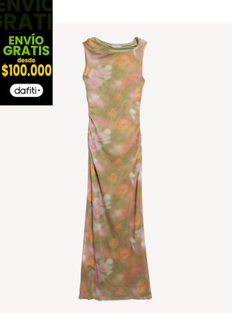 Vestido Para Mujer M/C Largo Color Verde Marca Seven Seven #28171454 Seven Seven