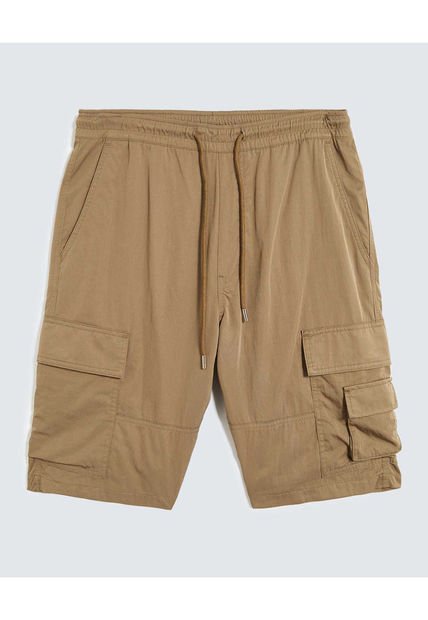 Bermuda Para Hombre Regular Largo Color Café Marca Seven Seven #45100708