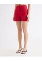 Short Para Mujer Multiusos Plano Color Rojo Marca Seven Seven #28191106 de Seven Seven