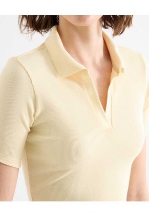 Camiseta Para Mujer Manga Corta Moda Color Amarillo Marca Seven Seven #28096382