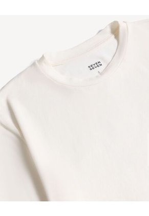 Camiseta  Para Mujer Manga Corta Cuello Redondo Color Blanco Marca Seven Seven #28097584