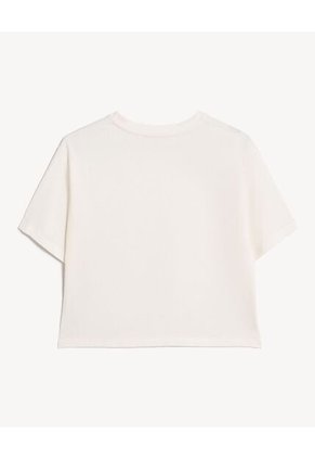 Camiseta  Para Mujer Manga Corta Cuello Redondo Color Blanco Marca Seven Seven #28097584