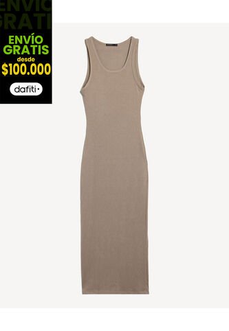 Vestido Para Mujer M/Sisa Medio Color Beige Marca Seven Seven #28171490 Seven Seven