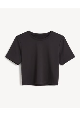 Camiseta  Para Mujer Manga Corta Cuello Redondo Color Negro Marca Seven Seven #28096498 Seven Seven