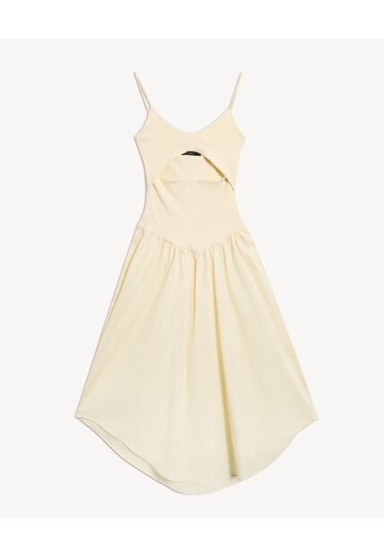 Vestido  Para Mujer M/Sisa Largo Color Crema Marca Seven Seven #28171518