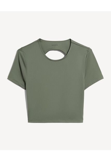 Camiseta  Para Mujer Crop Top Color Verde Marca Seven Seven #28096497