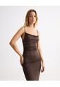 Vestido Para Mujer M/Sisa Largo Color Café Marca Seven Seven #28171457 de Seven Seven