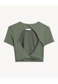 Camiseta  Para Mujer Crop Top Color Verde Marca Seven Seven #28096497 de Seven Seven