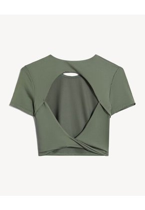 Camiseta  Para Mujer Crop Top Color Verde Marca Seven Seven #28096497