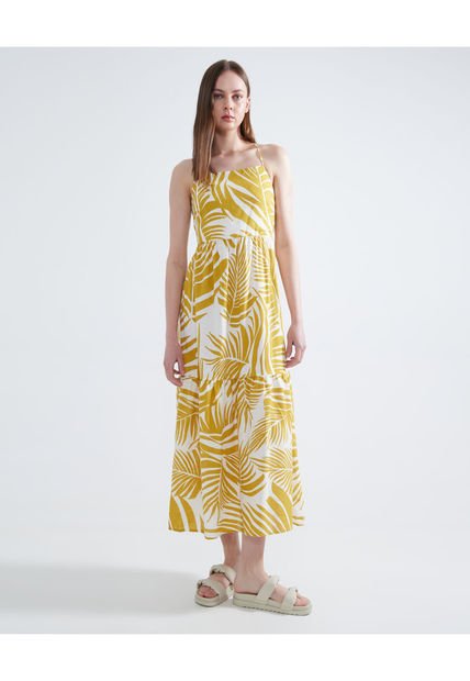 Vestido Para Mujer Manga Sisa Color Amarillo  Marca Seven Seven #28171277