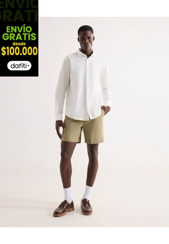 Bermuda Para Hombre Regular Corto Color Verde Marca Seven Seven #45100723 Seven Seven