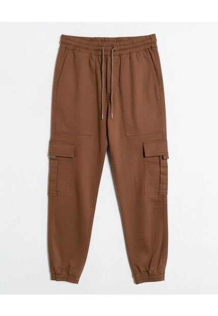 Pantalón  Para Hombre Jogger Color Camel Marca Seven Seven #45071148