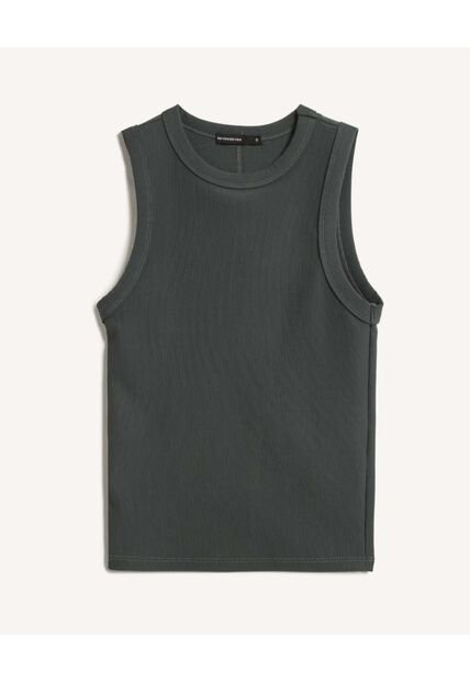 Camiseta Para Mujer Manga Sisa Cuello Redondo Color Verde Marca Seven Seven #28096390