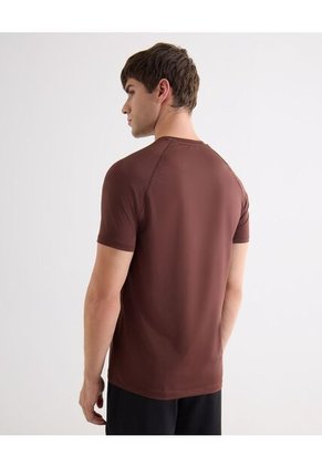 Camiseta  Para Hombre Manga Corta Cuello Redondo Color Café Marca Seven Seven #45092800