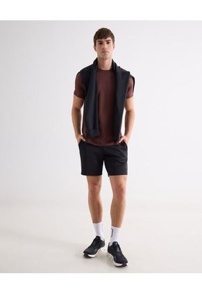 Camiseta  Para Hombre Manga Corta Cuello Redondo Color Café Marca Seven Seven #45092800