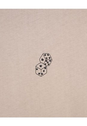 Camiseta Para Mujer Manga Corta Cuello Redondo Color Beige Marca Seven Seven #28096223