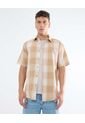 Camisa A Cuadros  Para Hombre Café Seven Seven de Seven Seven